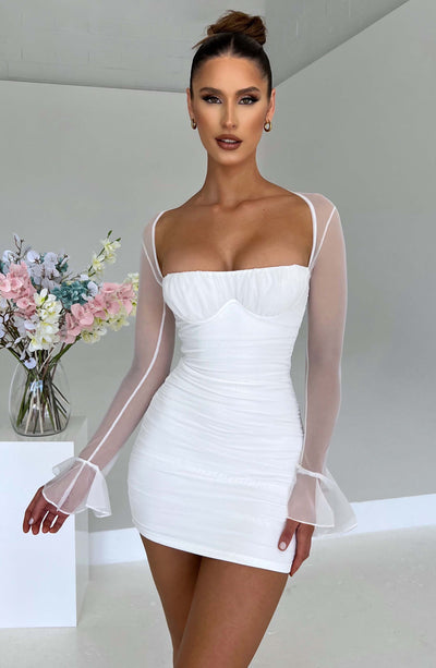 Brea Mini Dress - White Dress XS Babyboo Fashion Premium Exclusive Design