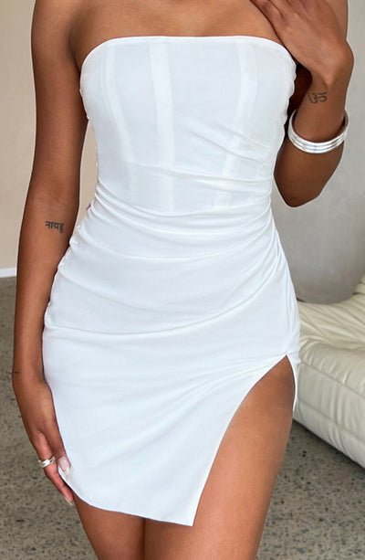 Christiana Mini Dress - White Babyboo Fashion Premium Exclusive Design