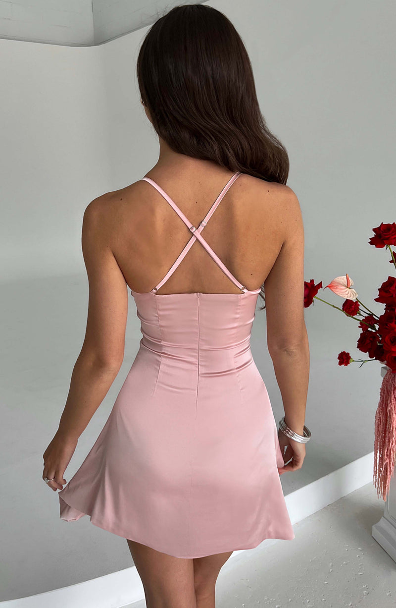 Clarise Mini Dress - Blush Dress Babyboo Fashion Premium Exclusive Design