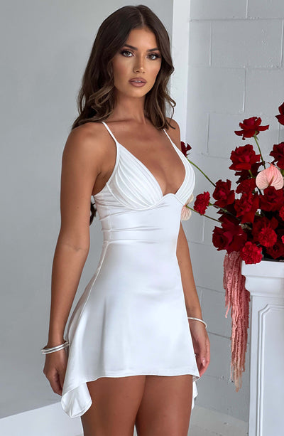 Clarise Mini Dress - Ivory Dress Babyboo Fashion Premium Exclusive Design