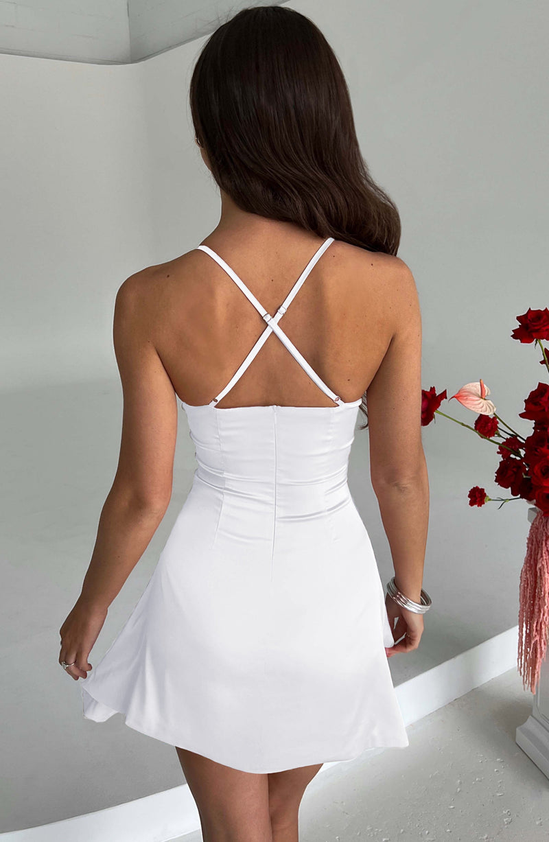 Clarise Mini Dress - Ivory Dress Babyboo Fashion Premium Exclusive Design
