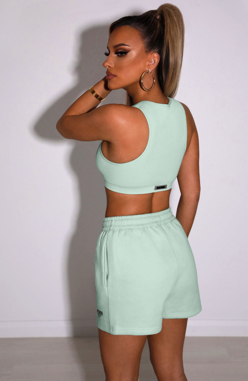 Cora Luxe Shorts - Sage Shorts Babyboo Fashion Premium Exclusive Design