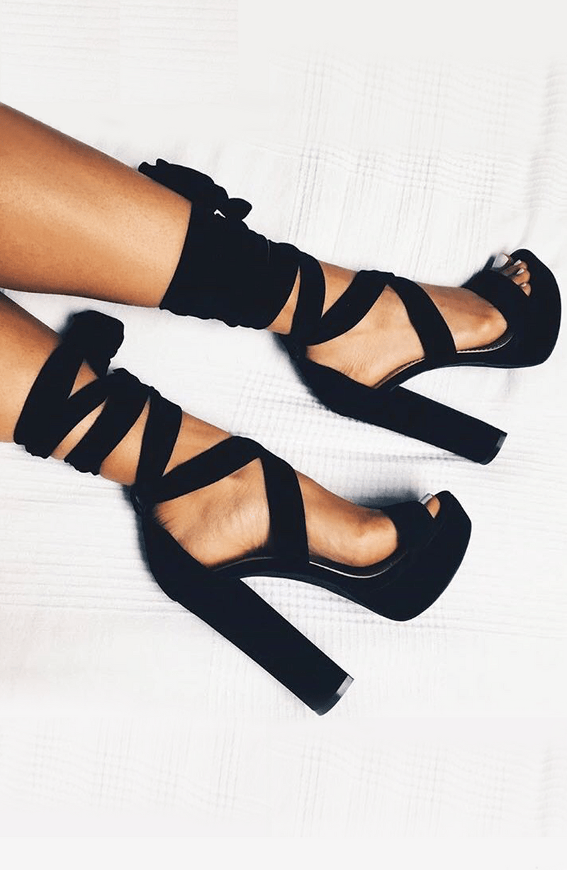 Danica Block Heels - Black Accessories Babyboo Fashion Premium Exclusive Design