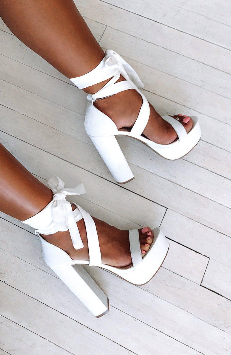 Danica Block Heels - White Accessories 5 Babyboo Fashion Premium Exclusive Design