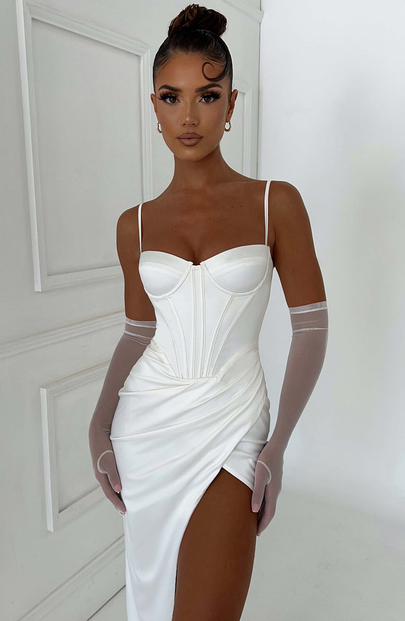 Despina Maxi Dress - Ivory Dress Babyboo Fashion Premium Exclusive Design