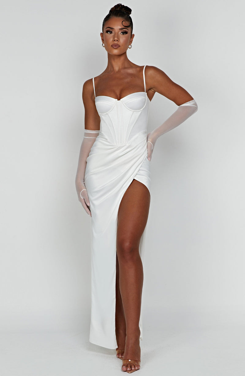 Despina Maxi Dress - Ivory Dress Babyboo Fashion Premium Exclusive Design