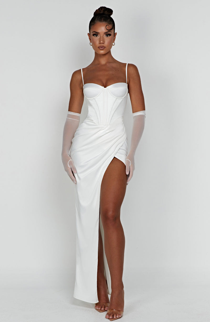 Despina Maxi Dress - Ivory Dress XS Babyboo Fashion Premium Exclusive Design