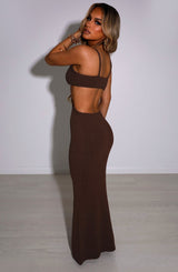 Elianna Maxi Dress - Chocolate Dress Babyboo Fashion Premium Exclusive Design