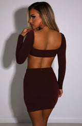 Eliza Mini Skirt - Chocolate Babyboo Fashion Premium Exclusive Design