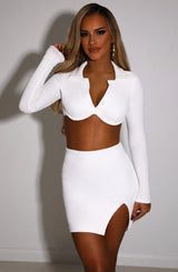 Eliza Mini Skirt - White Babyboo Fashion Premium Exclusive Design