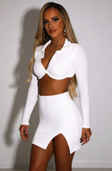 Eliza Mini Skirt - White Babyboo Fashion Premium Exclusive Design