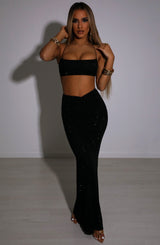 Eloise Maxi Skirt - Black Babyboo Fashion Premium Exclusive Design