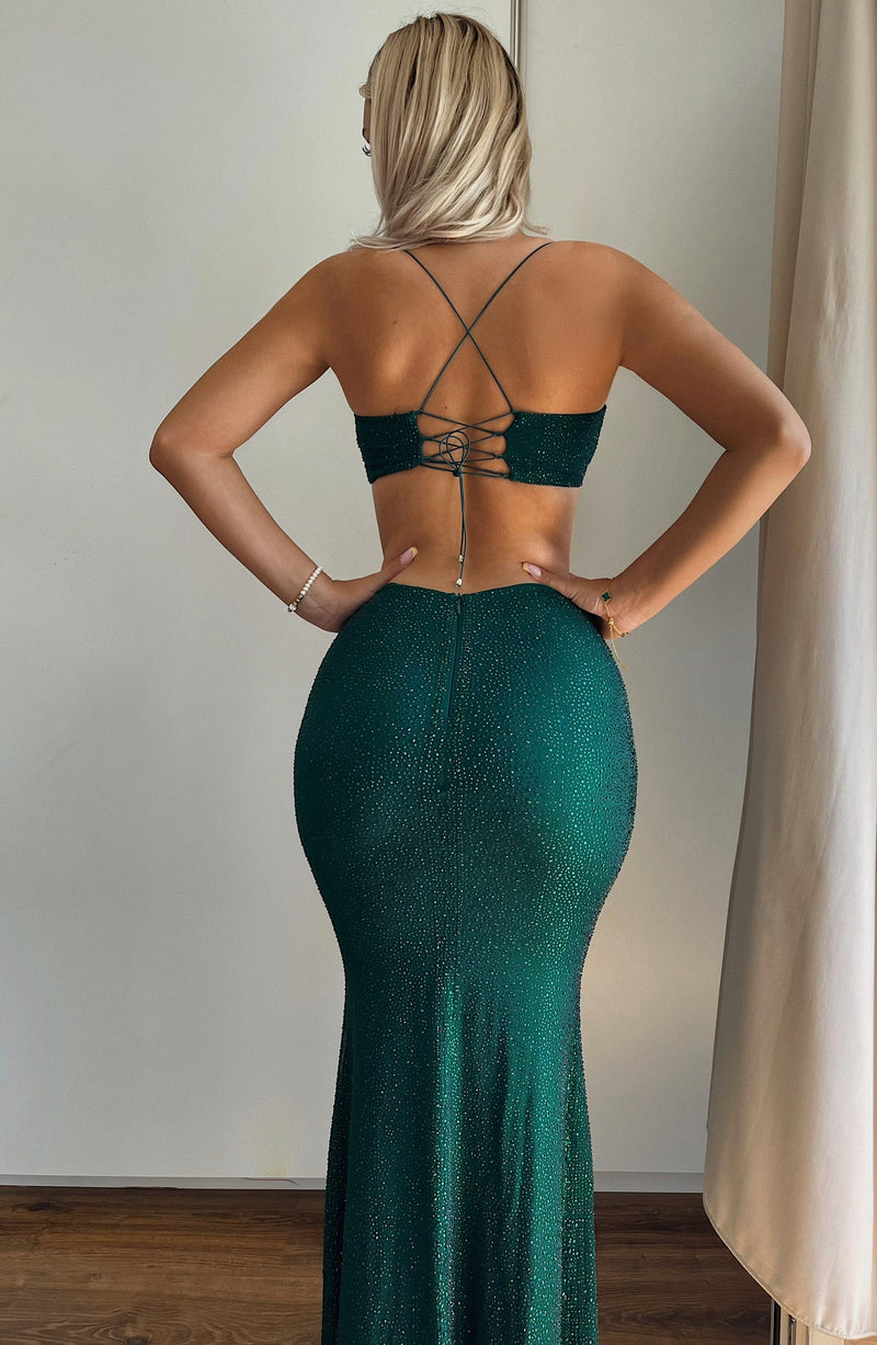 Eloise Maxi Skirt - Emerald Babyboo Fashion Premium Exclusive Design