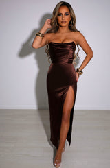 Everly Maxi Dress - Chocolate Babyboo Fashion Premium Exclusive Design