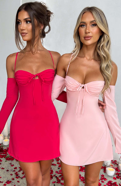 Fiona Mini Dress - Blush Dress Babyboo Fashion Premium Exclusive Design