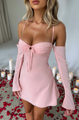 Fiona Mini Dress - Blush Dress XS Babyboo Fashion Premium Exclusive Design