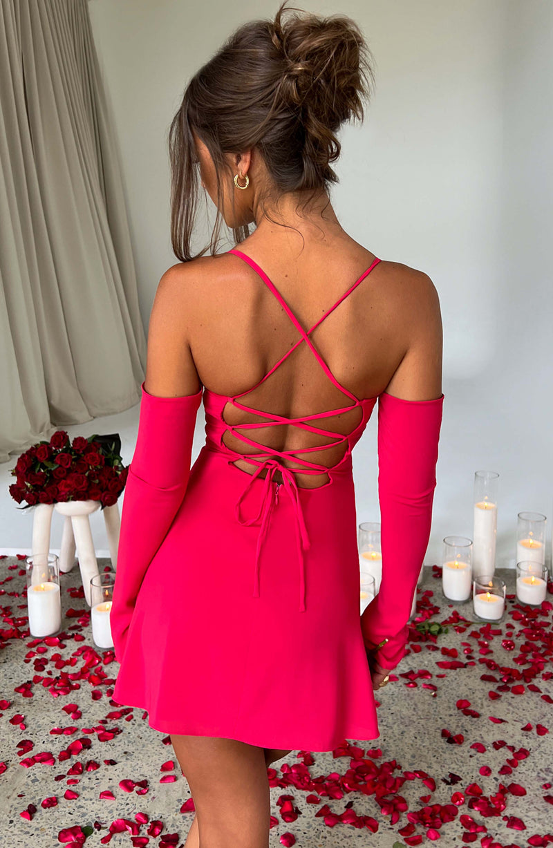 Fiona Mini Dress - Pink Dress Babyboo Fashion Premium Exclusive Design