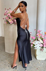 Galani Midi Dress - Black Babyboo Fashion Premium Exclusive Design