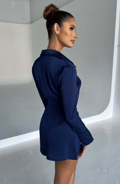 Gianna Mini Dress - Navy Dress Babyboo Fashion Premium Exclusive Design