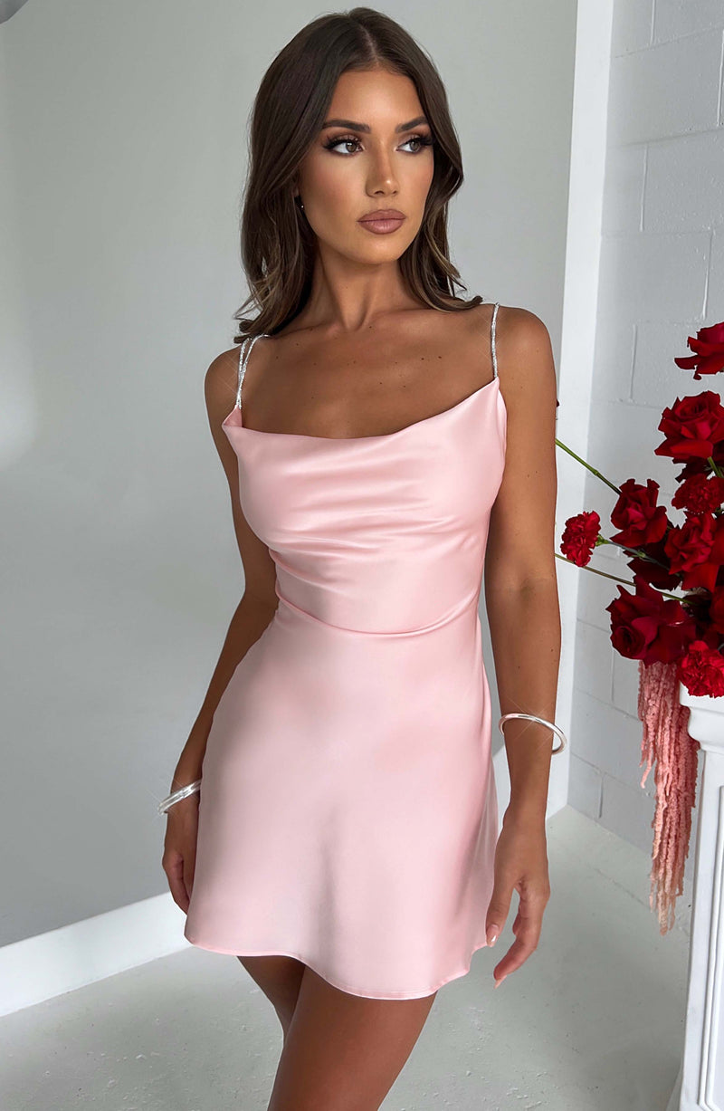 Glacia Mini Dress - Blush Dress Babyboo Fashion Premium Exclusive Design