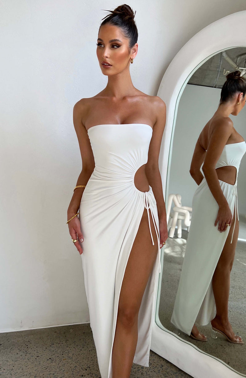 Indigo Maxi Dress - White Babyboo Fashion Premium Exclusive Design