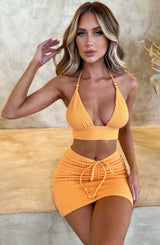 Irene Mini Skirt - Tangerine Babyboo Fashion Premium Exclusive Design