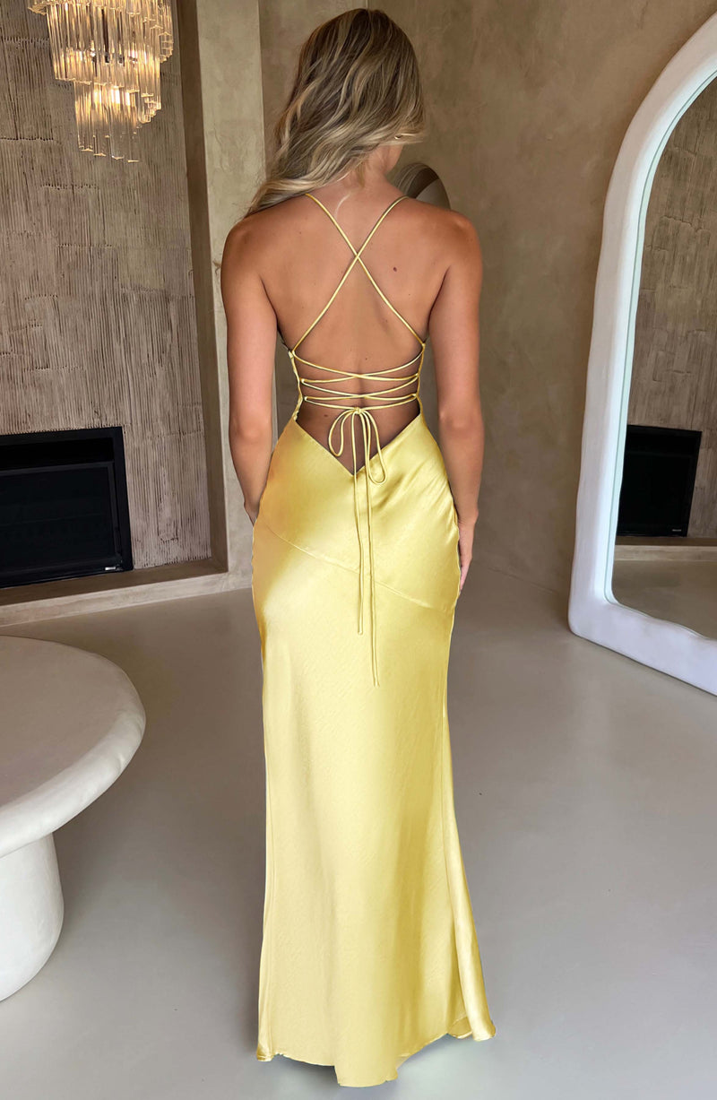 Isobel Maxi Dress - Lemon Dress Babyboo Fashion Premium Exclusive Design