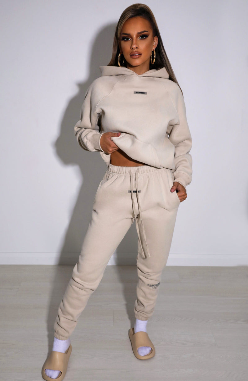 Ivy Luxe Hoodie - Beige Tops Babyboo Fashion Premium Exclusive Design