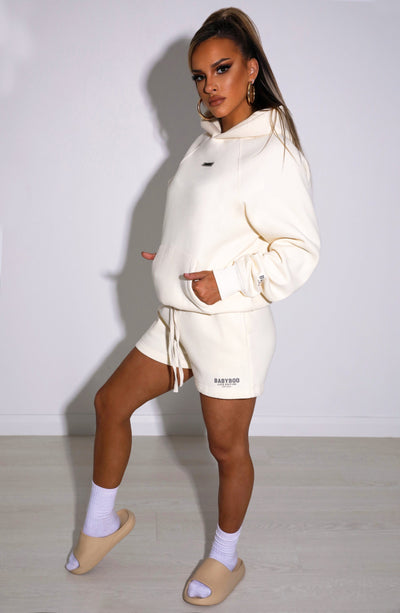 Ivy Luxe Hoodie - Cream Tops Babyboo Fashion Premium Exclusive Design