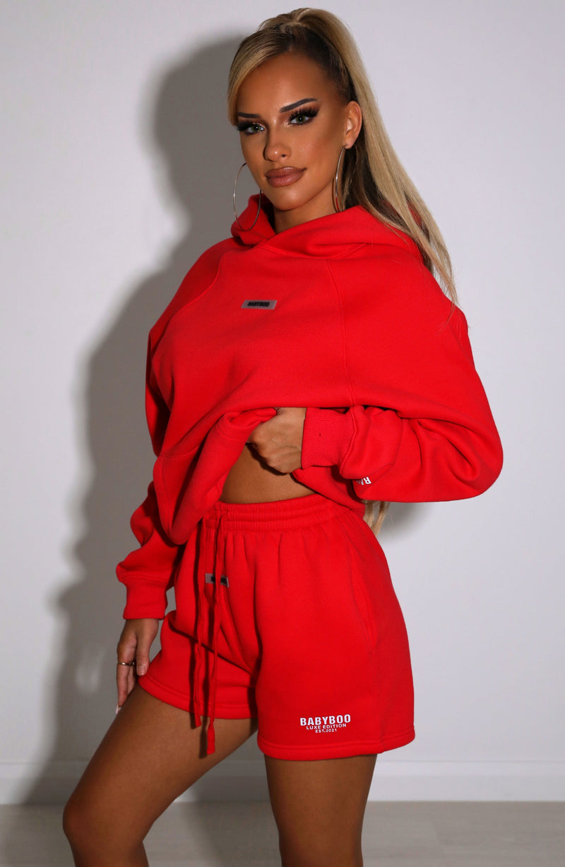 Ivy Luxe Hoodie - Red Babyboo Fashion Premium Exclusive Design