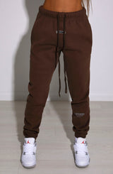 Ivy Luxe Trackpant - Chocolate Pants Babyboo Fashion Premium Exclusive Design