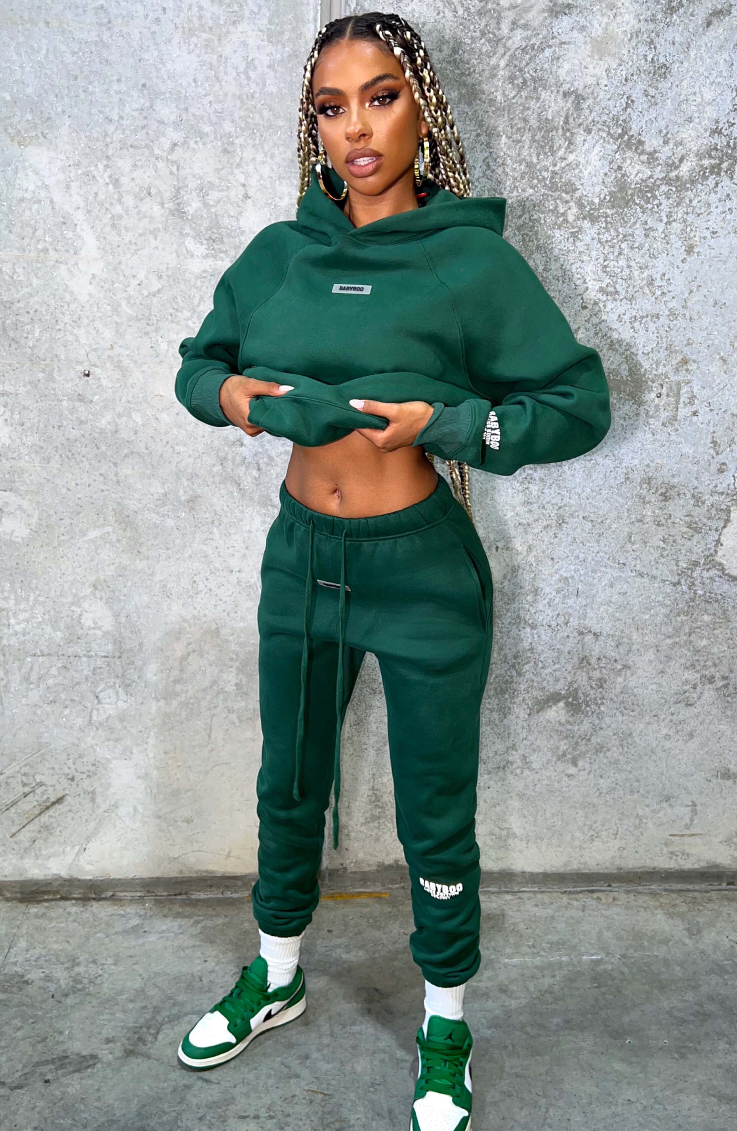 Ivy Luxe Trackpant - Emerald – BABYBOO