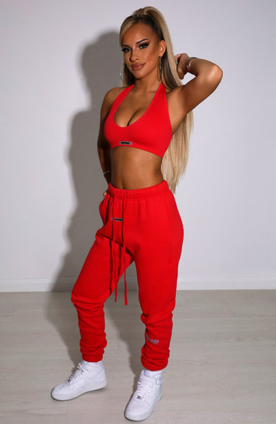 Ivy Luxe Trackpant - Red Babyboo Fashion Premium Exclusive Design