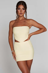 Jaz Mini Skirt - Lemon Skirt Babyboo Fashion Premium Exclusive Design