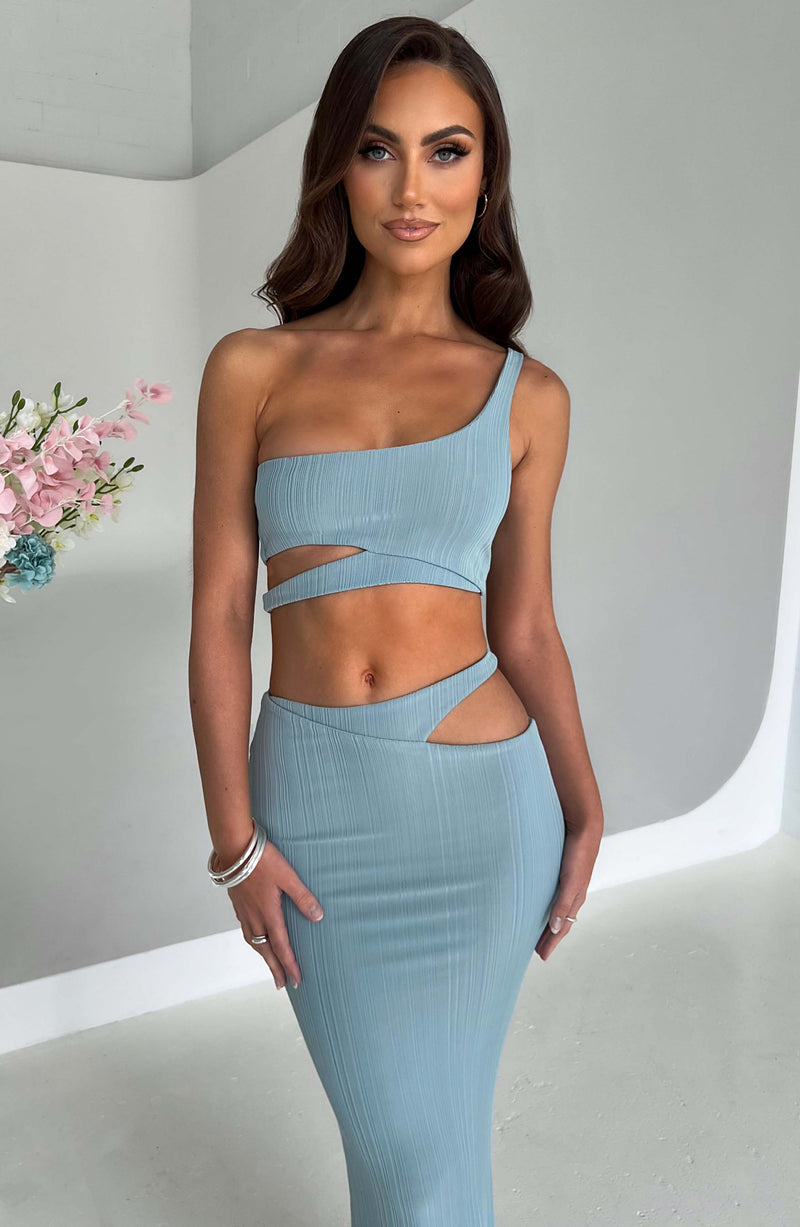 Kaela Maxi Skirt - Steel Skirt Babyboo Fashion Premium Exclusive Design