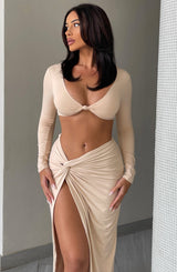 Karyna Crop - Nude Babyboo Fashion Premium Exclusive Design