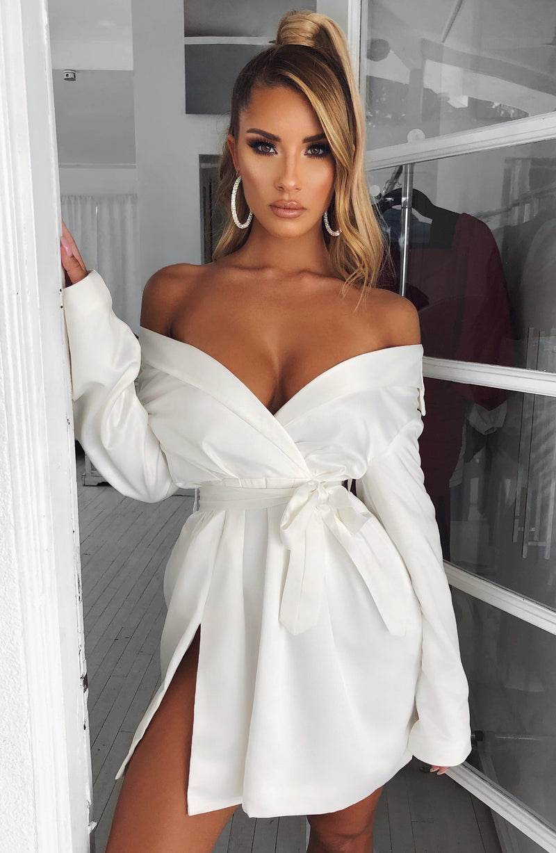 Kassiana Mini Dress - White Dress XS Babyboo Fashion Premium Exclusive Design