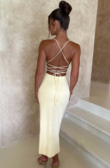 Kiana Midi Dress - Lemon Dress Babyboo Fashion Premium Exclusive Design