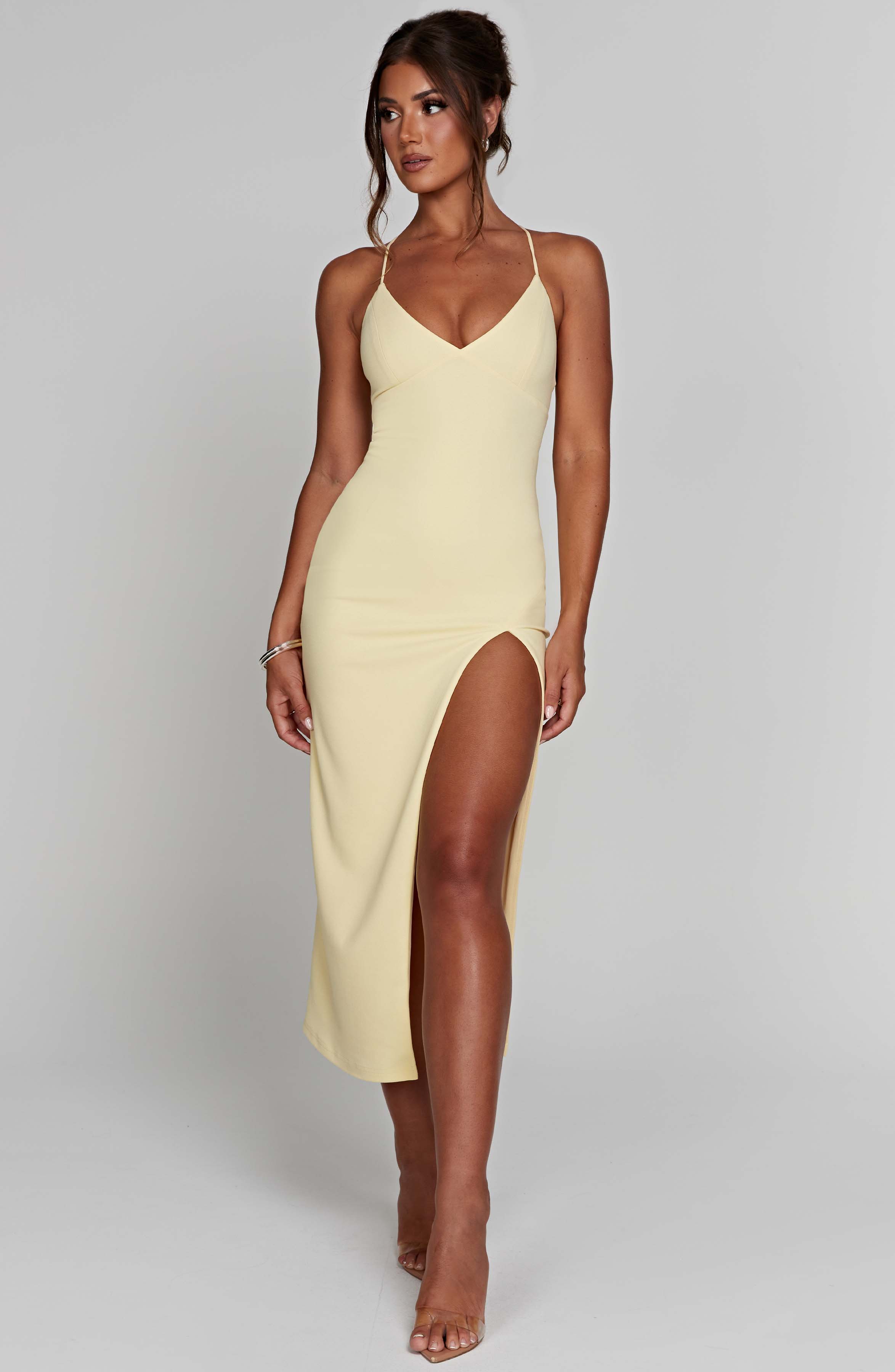 Triana Midi Dress - Lemon main image 1