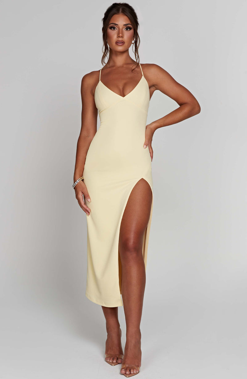 Kiana Midi Dress - Lemon Dress Babyboo Fashion Premium Exclusive Design