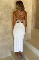 Kiana Midi Dress - White Dress Babyboo Fashion Premium Exclusive Design