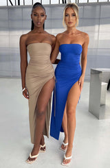 Lavina Maxi Dress - Blue Dress Babyboo Fashion Premium Exclusive Design