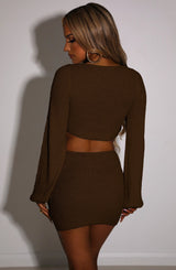 Leia Mini Skirt - Chocolate Babyboo Fashion Premium Exclusive Design