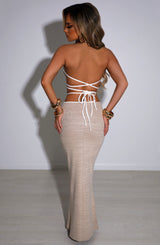 Lelita Maxi Skirt - Beige Babyboo Fashion Premium Exclusive Design