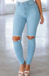 Lenita Jeans - Light Blue Jeans Babyboo Fashion Premium Exclusive Design