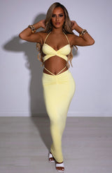 Leticia Maxi Skirt - Lemon Babyboo Fashion Premium Exclusive Design