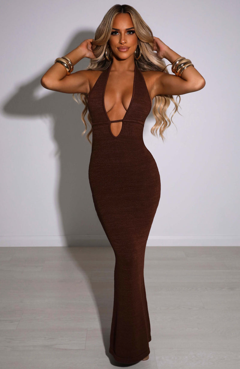 Lilliana Maxi Dress - Chocolate XS Babyboo Fashion Premium Exclusive Design
