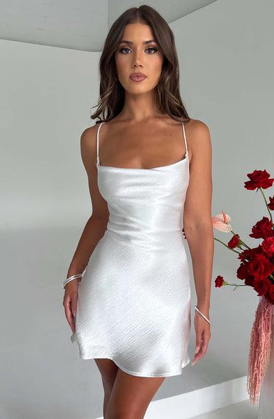 Lydia Mini Dress - Ivory Dress XS Babyboo Fashion Premium Exclusive Design