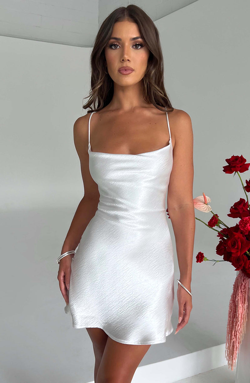 Lydia Mini Dress - Ivory Dress XS Babyboo Fashion Premium Exclusive Design