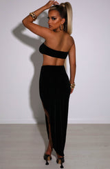 Malia Maxi Skirt - Black Skirts Babyboo Fashion Premium Exclusive Design